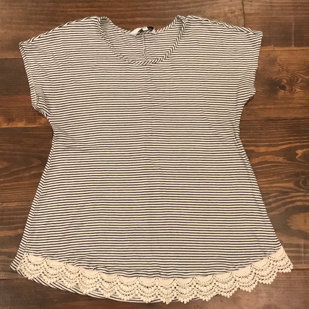 Navy striped tee